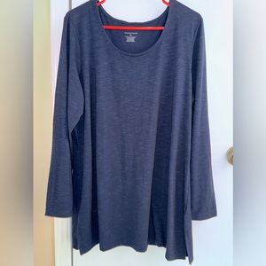 Christopher & Banks Navy Tunic XL